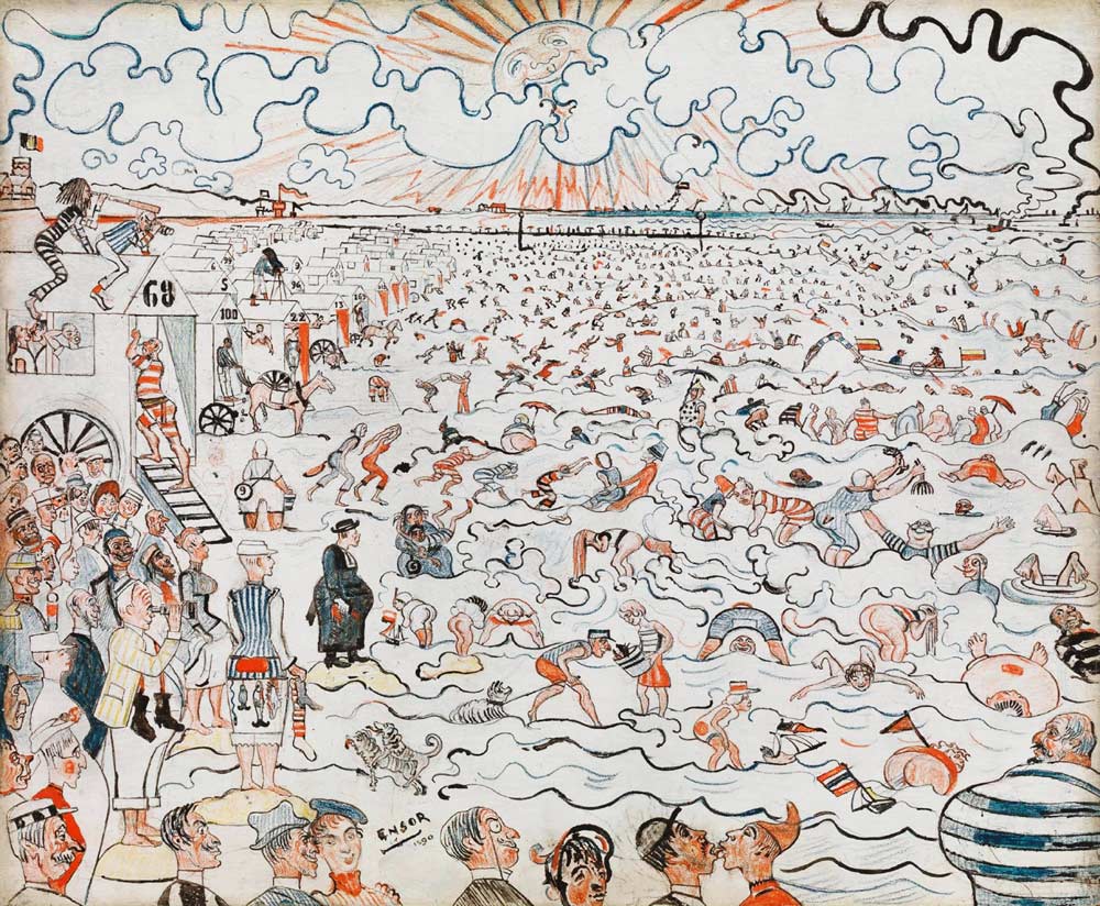 The Baths at Ostend od James Ensor
