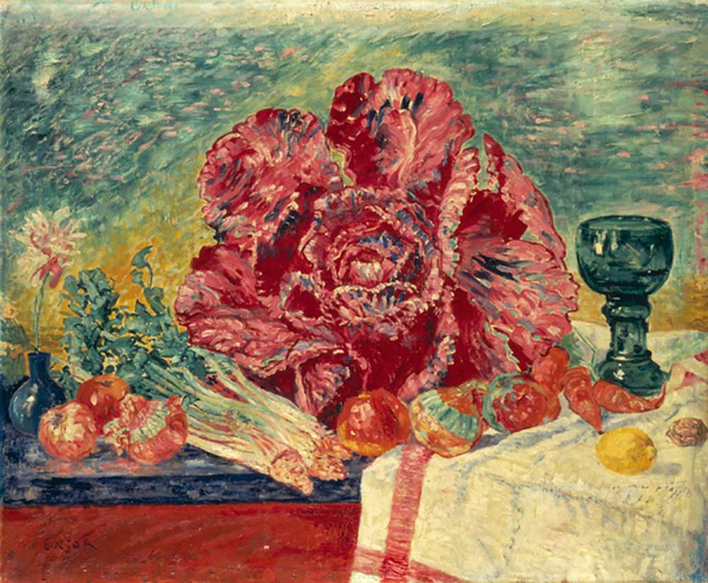 The Red Cabbage, 1925 od James Ensor
