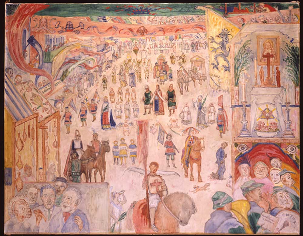 The Procession of Saint Godelieve of Ghistelles; La Procession de Sainte Godelieve a Ghistelles, 193 od James Ensor