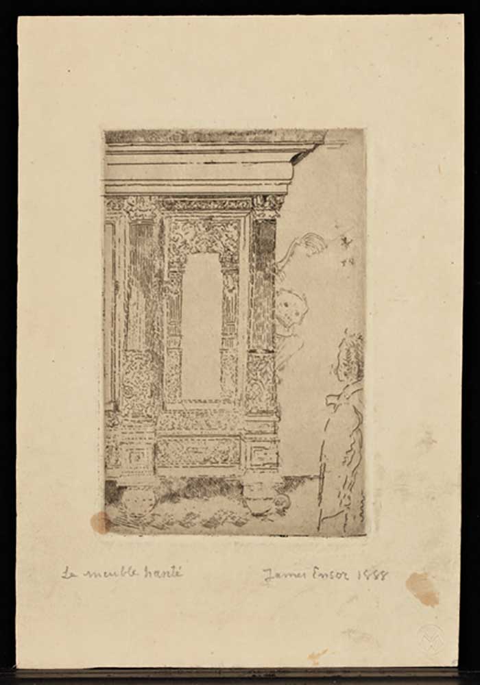 The Haunted Furniture, 1888 od James Ensor