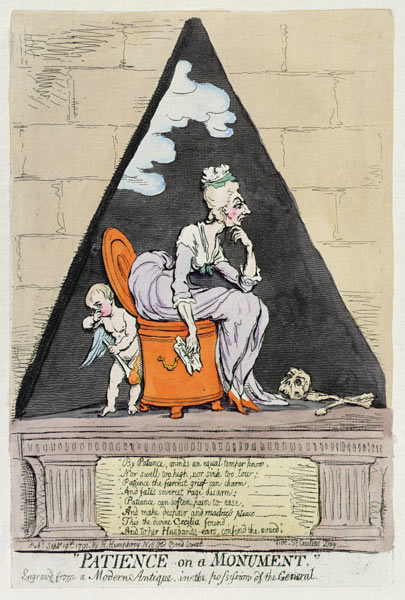 Patience on a Monument od James Gillray