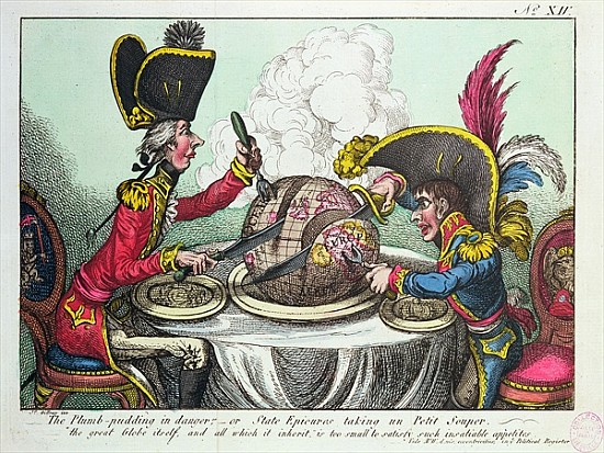 The Plum Pudding in Danger, 1805 (see also 152999) od James Gillray