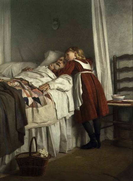 Grandfather's Little Nurse od James Hayllar