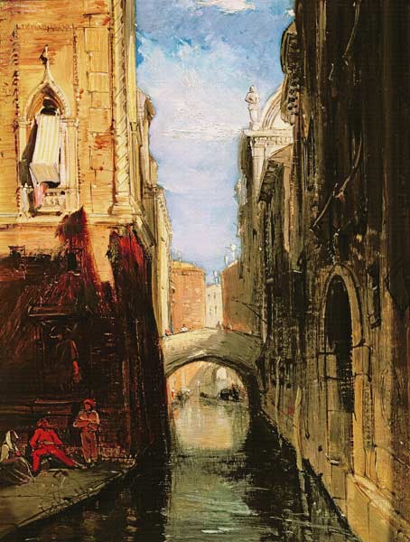 A Side Canal, Venice od James Holland