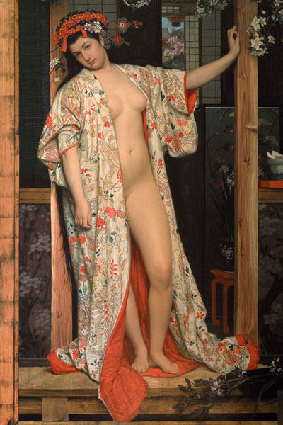 J.Tissot, Japanese Lady in the bath od James Jacques Tissot