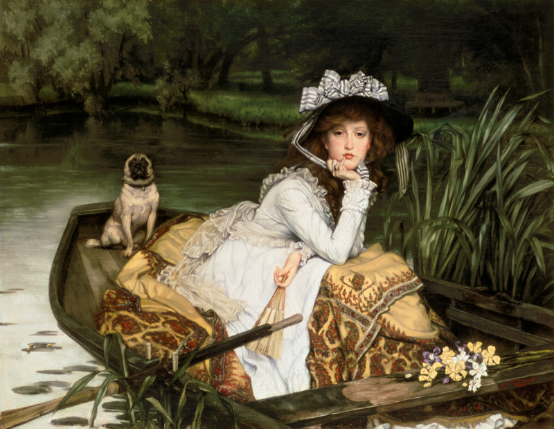 Young Woman in a Boat, or Reflections od James Jacques Tissot