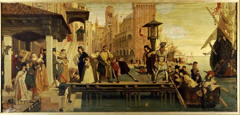 Die Abfahrt des verlorenen Kindes von Venedig od James Jacques Tissot