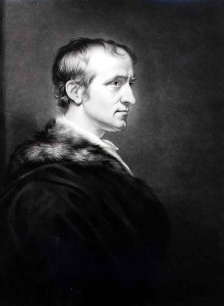 William Godwin (1756-1836) 1802  (b&w photo) od James Northcote