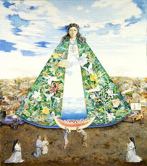 The Virgin of the Huasteca, 1988 (oil on canvas)  od  James  Reeve