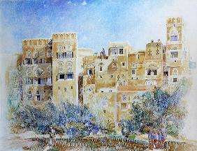 Kitchen Garden, Sana''a, North Yemen, 1975 (w/c on paper) 