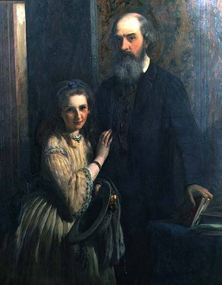 Sir William FitzHerbert with his daughter, Ida od James Sant