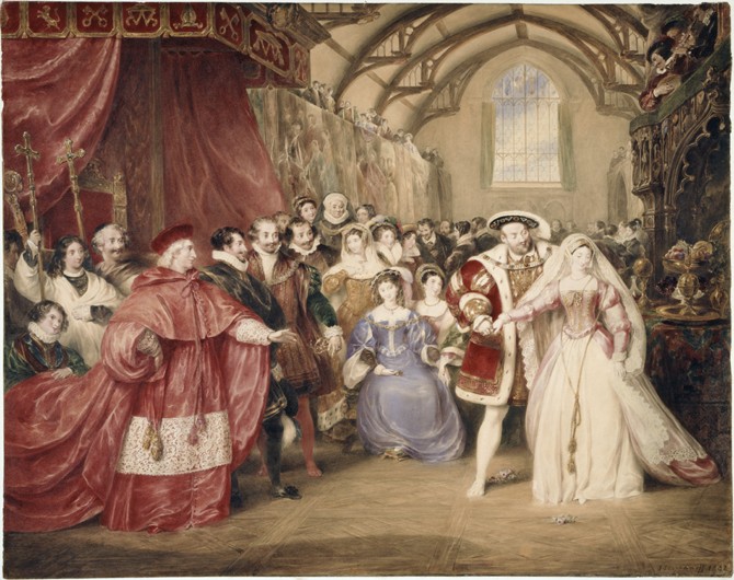 The Banquet of Henry VIII in York Place od James Stephanoff
