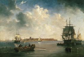 Port of Hartlepool with ships