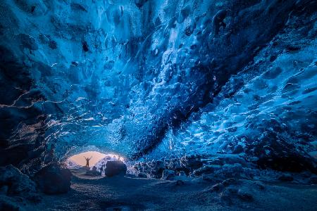 Blue crystal cave