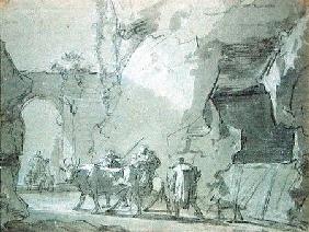 Shepherds in Front of an Archway