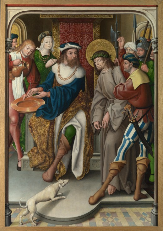 Christ before Pilate (The Liesborn Altarpiece) od Jan Baegert