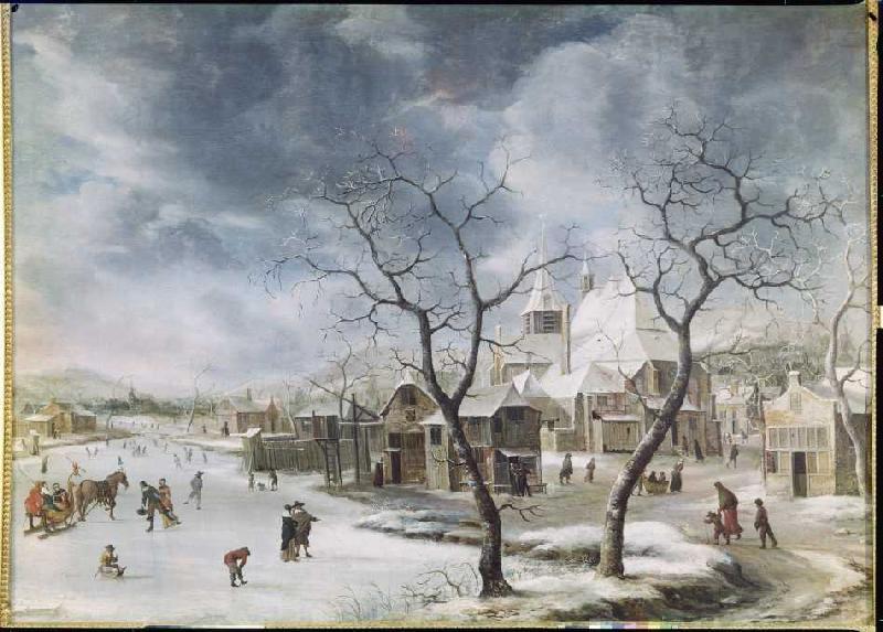 Winter landscape. od Jan Beerstraaten