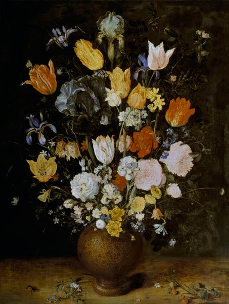Bouquet of flowers into clay vase od Jan Brueghel d. Ä.