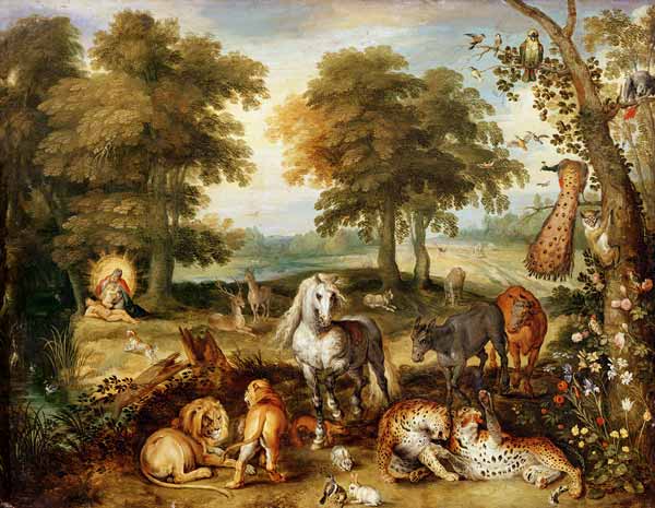 Terrestrial Paradise (oil on copper) od Jan Brueghel d. Ä.