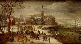 Bell near Antwerp look at the wintry one od Jan Brueghel d. Ä.