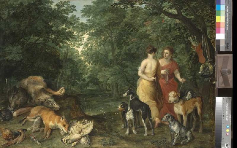 Dianas Nymphen nach der Jagd od Jan Brueghel d. Ä.