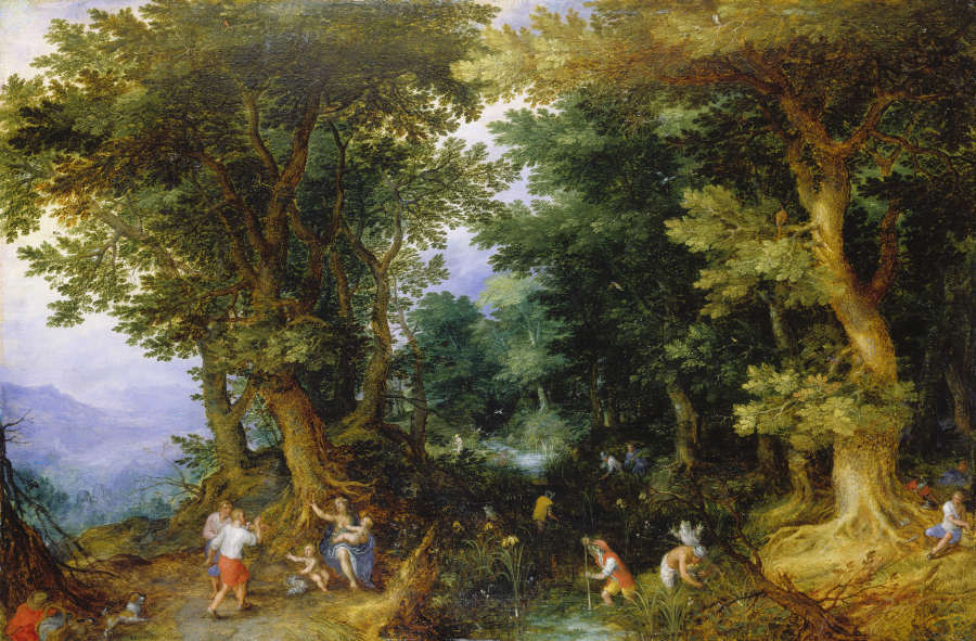 The Mocking of Latona od Jan Brueghel d. Ä.