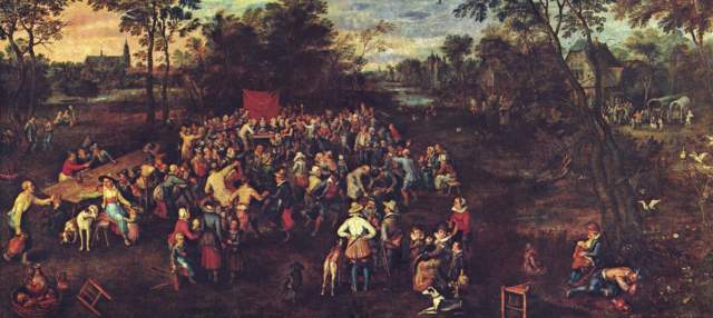 The wedding banquet od Jan Brueghel d. Ä.
