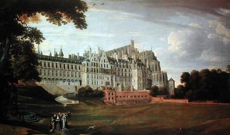 Infanta Isabella Clara Eugenia (1556-1663) Strolling in the grounds of the Palace in Brussels od Jan Brueghel d. Ä.
