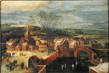 Landscape with Skaters od Jan Brueghel d. Ä.