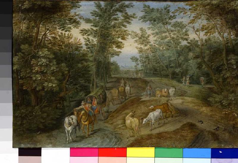 Waldlandschaft. od Jan Brueghel d. Ä.