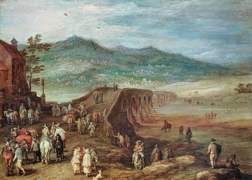 Jan Brueghel d.Ä., Brücke zu Talavera od Jan Brueghel d. J.