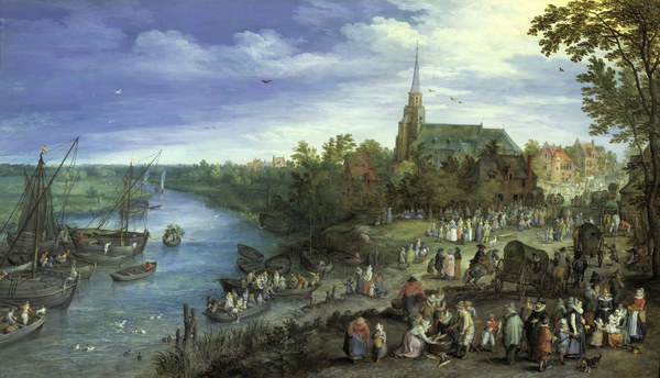 Brueghel, the Elder, Village Market. od Jan Brueghel d. J.