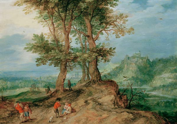 J.Brueghel d.E. / Road to the Market od Jan Brueghel d. J.