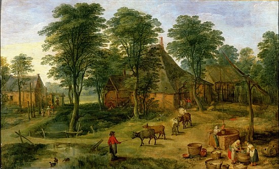 The Farmyard od Jan Brueghel d. J.
