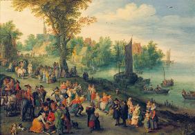 J.Brueghel t.E. / Village Landscape