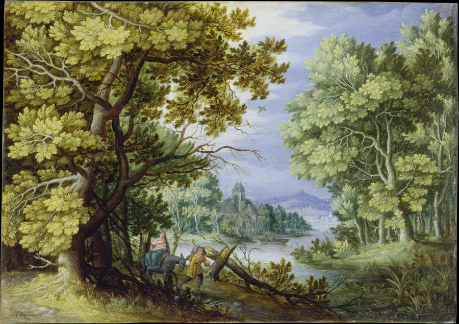 Forest Landscape with Flight into Egypt od Jan Brueghel d. J.