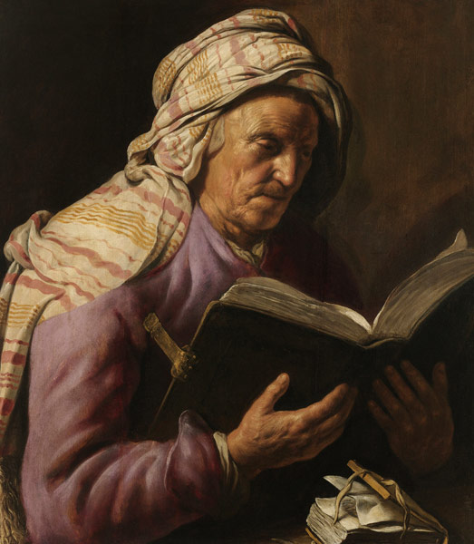 Old Woman Reading od Jan Lievens