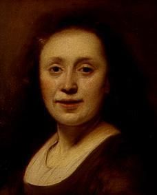 Half-length portrait of a young woman with open hair od Jan Lievens