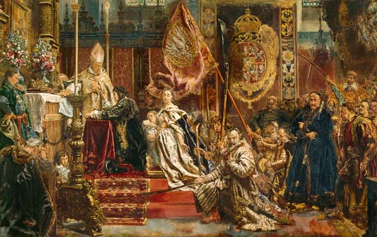 The vow of the king Johann II. Kasimir of Poland od Jan Matejko