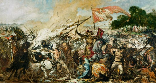 Battle near Tannenberg od Jan Matejko