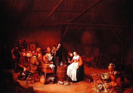 Peasants feasting in a Country Inn od Jan Miense Molenaer