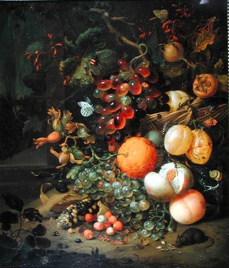 Still Life with Fruit od Jan Mortel