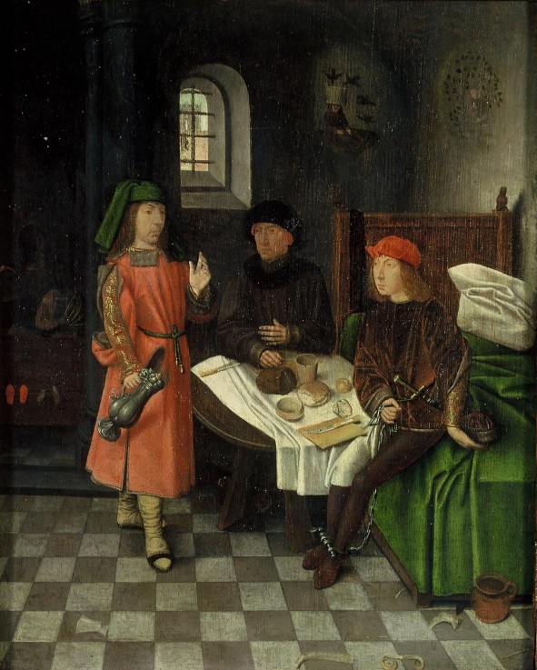 Joseph interpreting the dreams of the baker and the butler od Jan Mostaert