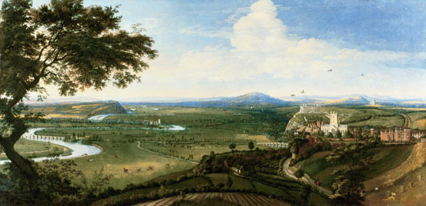 View of Nottingham from the East od Jan Siberechts