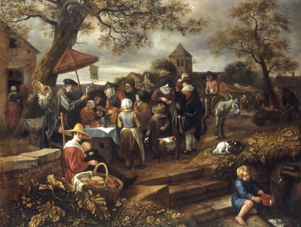 J.Steen, The Village quack / painting od Jan Havickszoon Steen