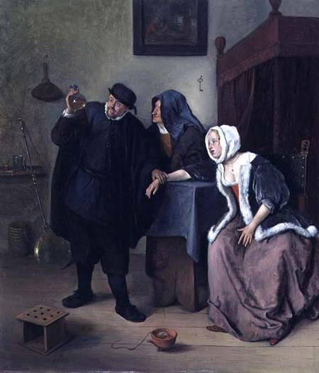The Physician's Visit od Jan Havickszoon Steen
