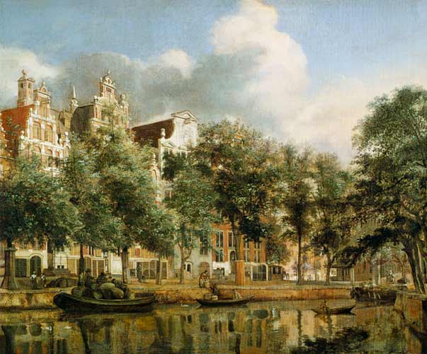 The Herengracht, Amsterdam od Jan van der Heyden