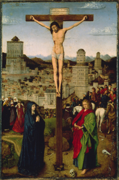 Crucifixion , Hubert van Eyck od Jan van Eyck