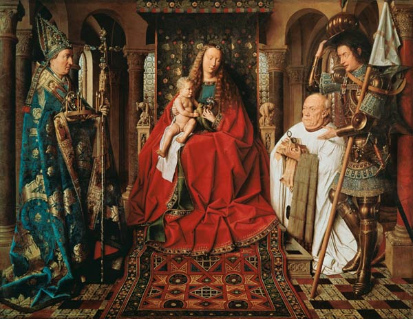 The Madonna of the Kanonikus Georg van of the Paele od Jan van Eyck