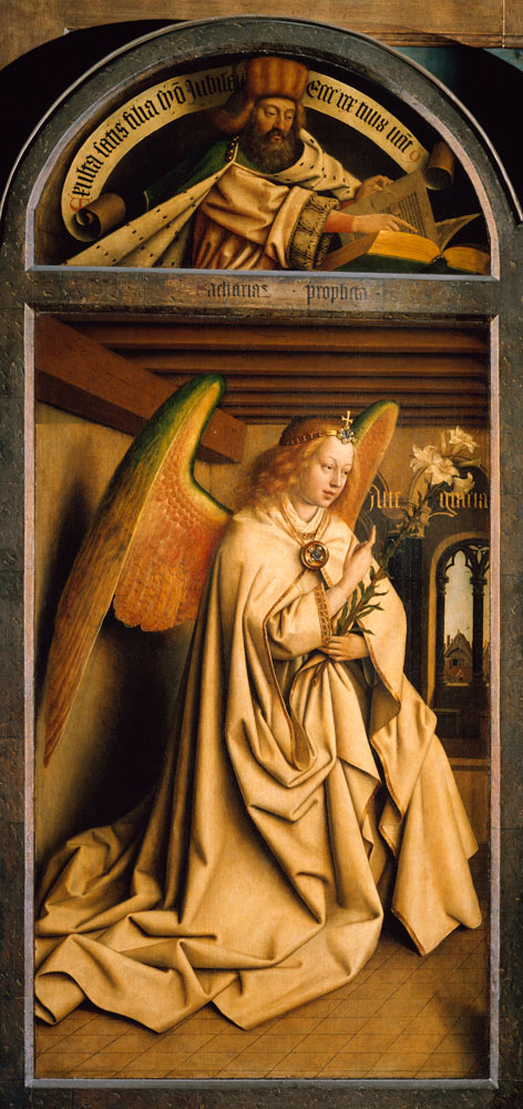 Ghent Altar, Angel od Jan van Eyck
